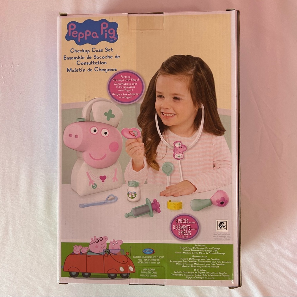 New In Box Peppa Pig Doctor Checkup Case Set - Picture 2 of 2